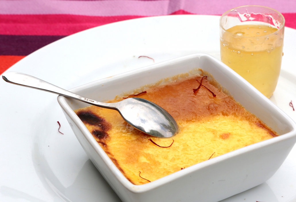 Recette Crèmes brûlées au miel et safran du Gâtinais